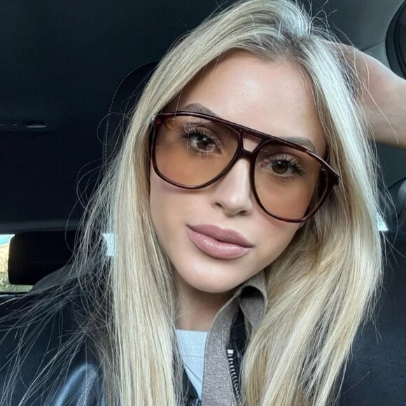 Saint Laurent DUNE Women Sunglasses Havana Brown Aviator SL596 003 - Picture 12 of 14